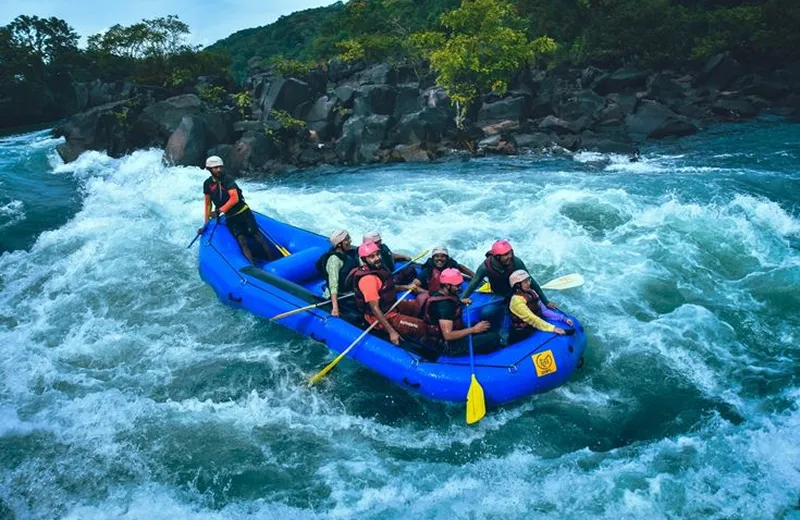 White water rafting adventure on the Kali River rapids