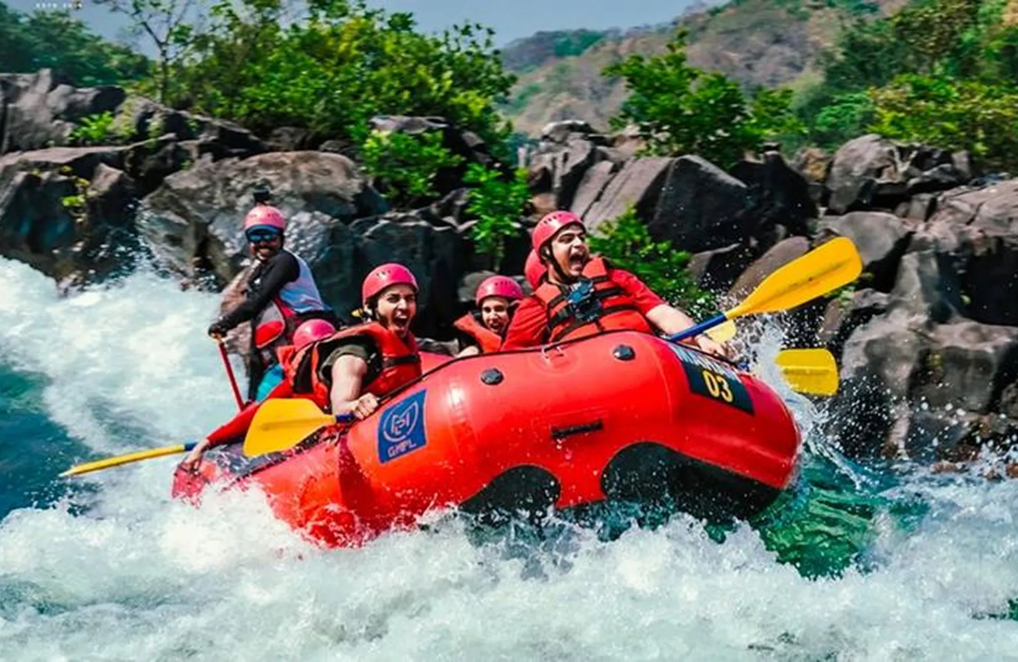 White water rafting on the Kali River in Dandeli