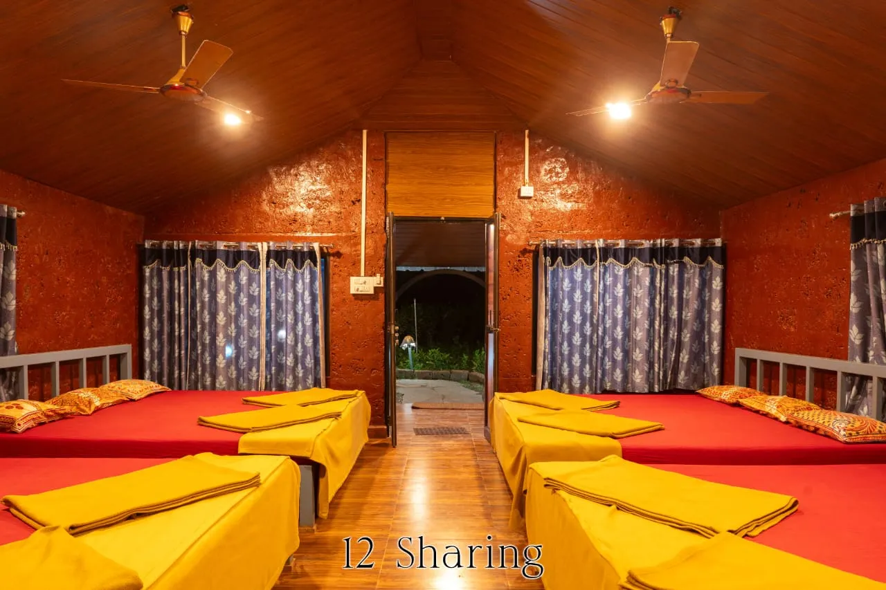 Standard package riverfront rooms facing the Kali River